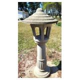 Concrete pagoda garden decor