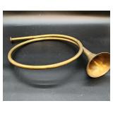 Brass French horn decoration