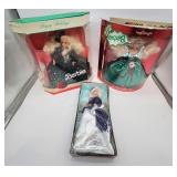 Collector Barbies torn boxes