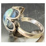 Unique sterling silver ring