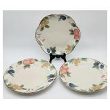 Mikasa Fruit Panorama dinner plates & cake plate