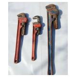 Rigid & Pipemaster pipe wrenches good shape USA