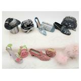 Resin mini shoe & purse sets