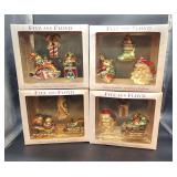 4 boxes Fitz & Floyd Chritmas ornaments nib