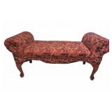 Window bench w rolled arms