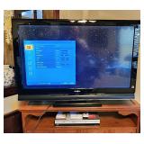 Sony 46" lcd tv w sony dvd vhs player