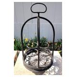 Wrought iron wine holder