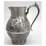 German pewter pitcher
