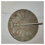 Metal sundial