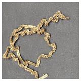 Kinky scrap 14k gold