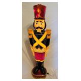 Lighted plastic nutcracker 44"h