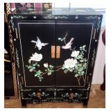 Petite Asian laquered cabinet