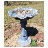 Concrete bird bath