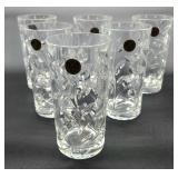 Royal Crystal Rock Italian glasses w box