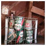 Vintage oil can lot