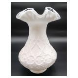 Fenton silvercrest Spanish lace vase