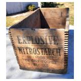 Wooden explosives box