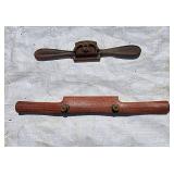 Iron & wood spokeshave knives wood 1 signed