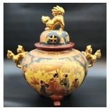 Large porcelain Chinese incense burner
