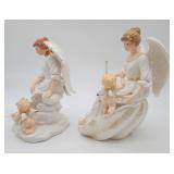 Two quality porcelain angels