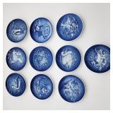 Lot Bing Grohndal Mothers Day blue plates