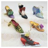 Ashton Drake resin shoe ornaments