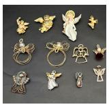 Angel brooches & pins