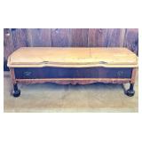 Unique antique low credenza 16'h x 50w x 16d