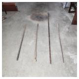 4 long pry bars