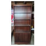 Bookcase w cabinet doors
