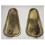 Vintage brass wall sconces