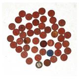 Lot of vintage tokens