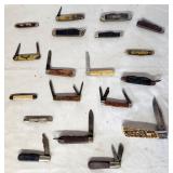 Vintage pocket knives damaged