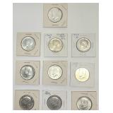 1964 Kennedy half dollars individual cards