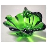 Vintage handblown glass ashtray
