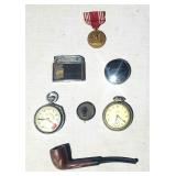 Vintage collectible lot pocket watches etc