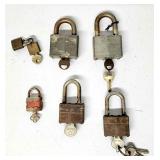 Vintage padlocks w keys