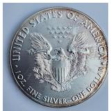 2018 1oz fine Silver Eagle coin