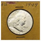 1949 Franklin half dollar