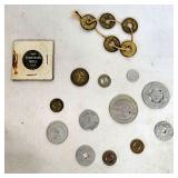 Lot of various vintage tokens