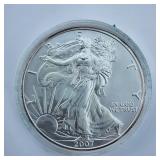 2007 1oz fine Silver Eagle coin
