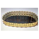 Vintage vanity tray mirror