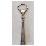 Sterling handle bottle opener