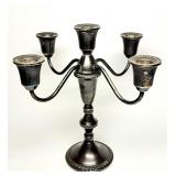 Weighted sterling silver candelabra