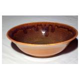 Vintage pottery serving bowl signed