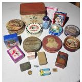 Lot of vintage tins