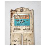 Vintage Murphy Farms metal thermometer