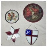 Suncatchers & cardinal glass trivet