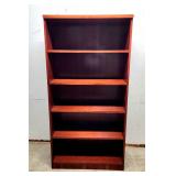 Dark cherry bookcase