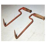 Vintage hay hooks